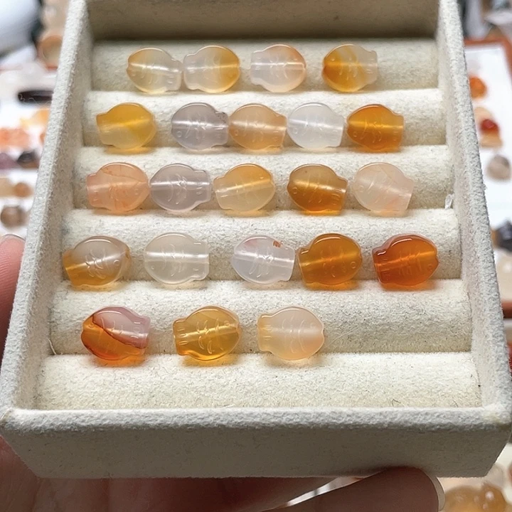 玛瑙/玉髓未镶嵌玛瑙鱼饼