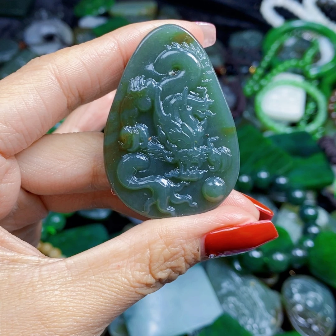 和田玉未镶嵌挂件