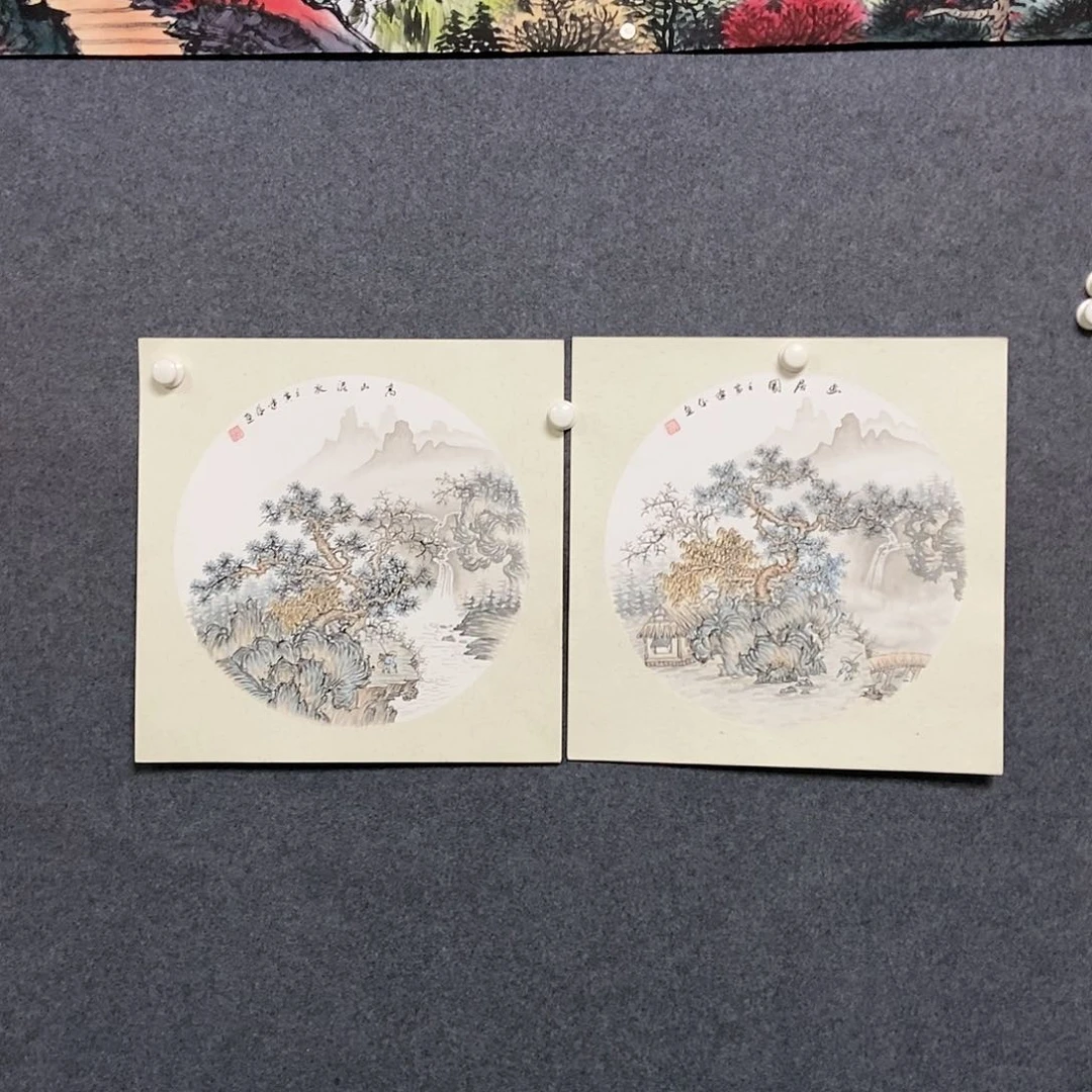 国画两幅卡纸50✖️50