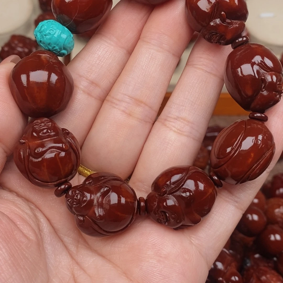 橄榄核吊坠三*哥光背弥勒