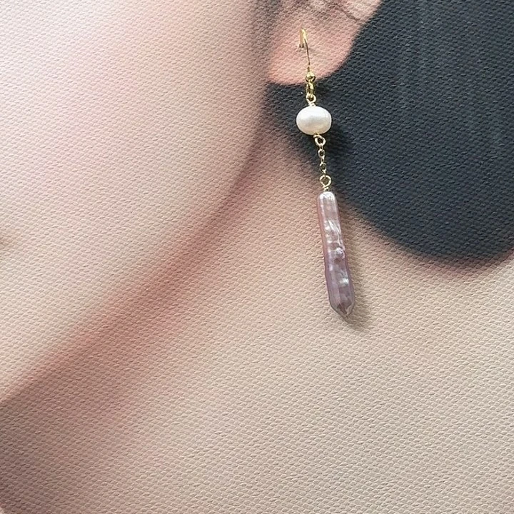 淡水珍珠发饰银S925镶嵌