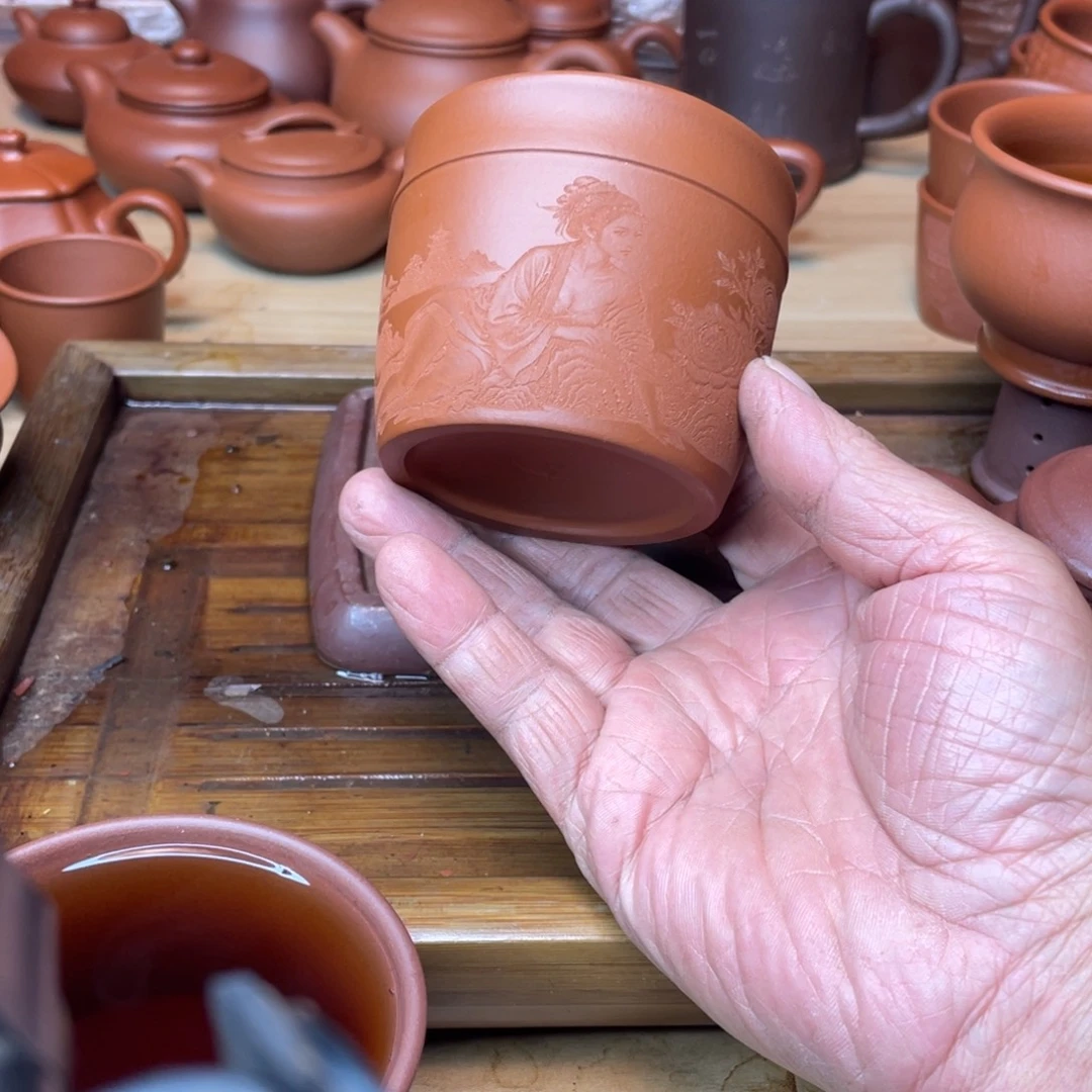 茶壶紫砂原矿赵庄朱泥主人杯