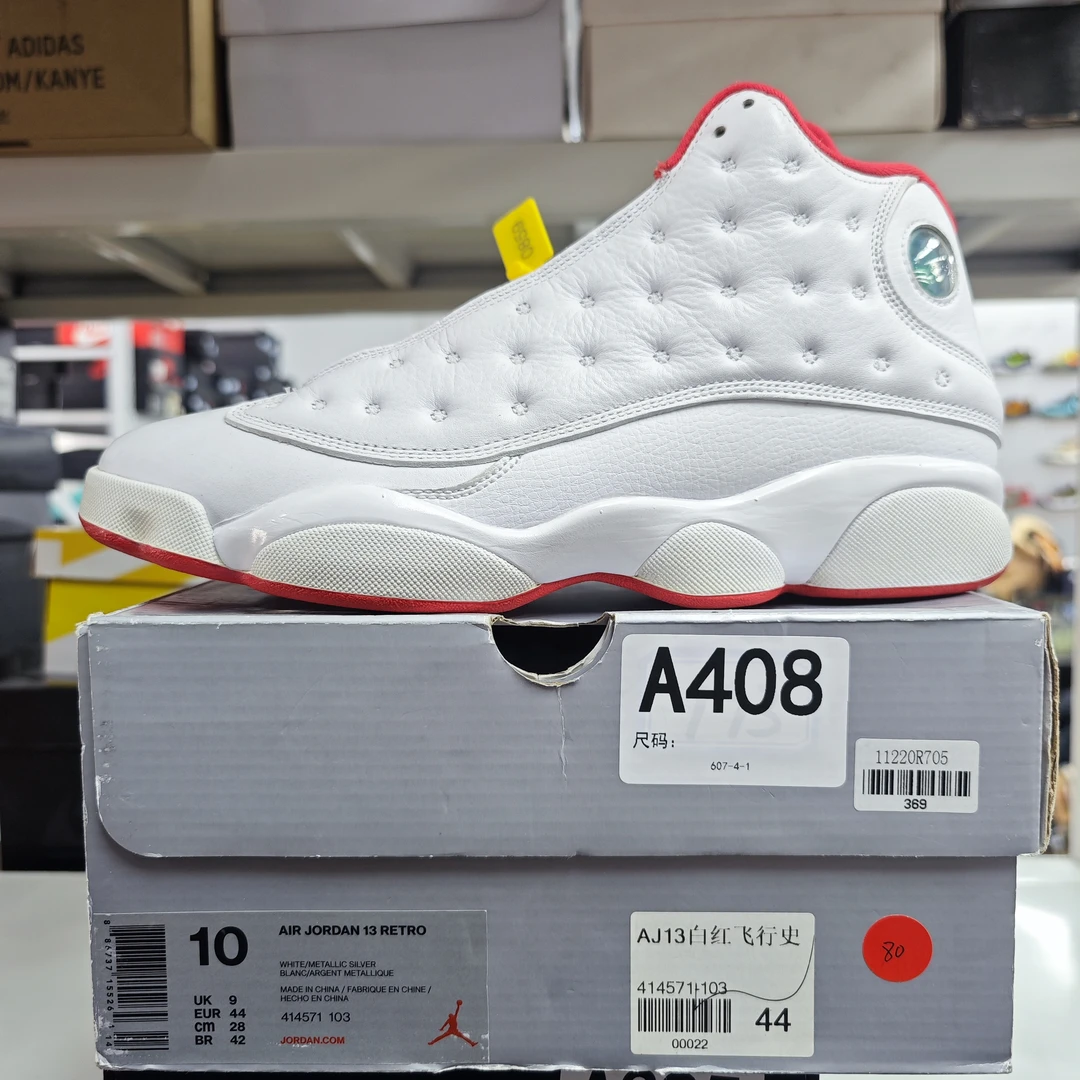 Nike aj13白红高帮 44码 全新原盒 12月14 sun A408