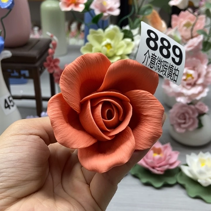 陶瓷手工制作陶瓷花