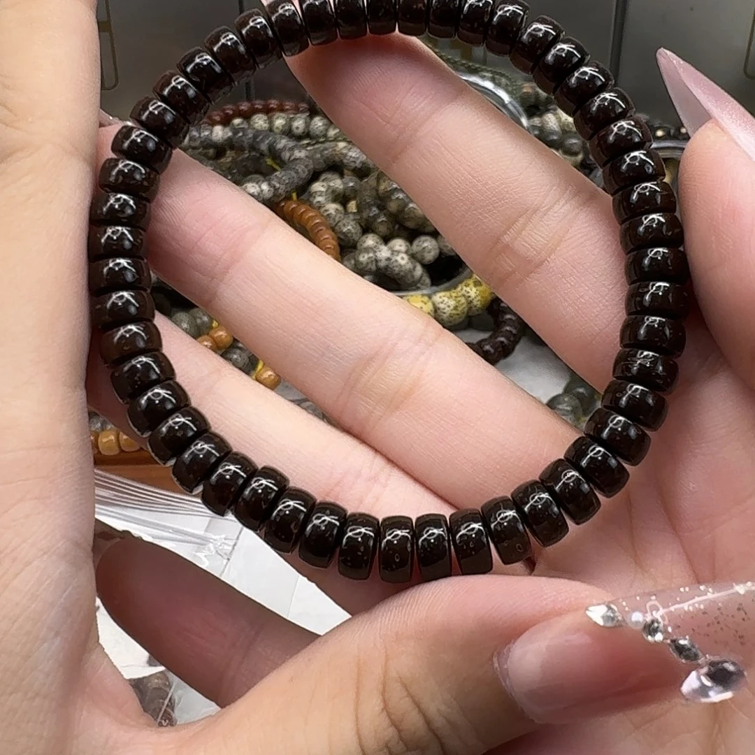 星月菩提手串54精品印尼黑金椰蒂74