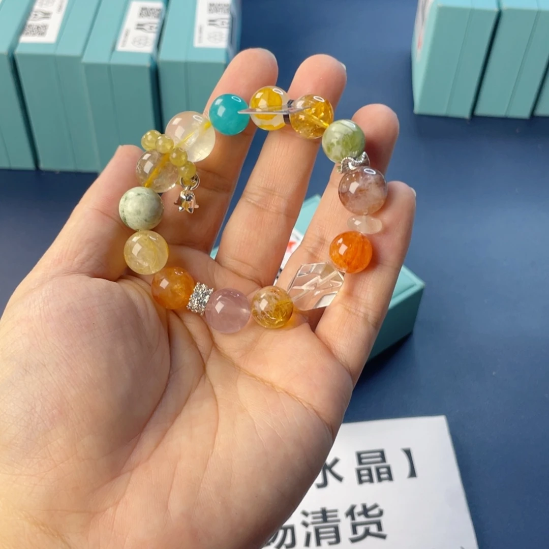 水晶银S925镶嵌手链