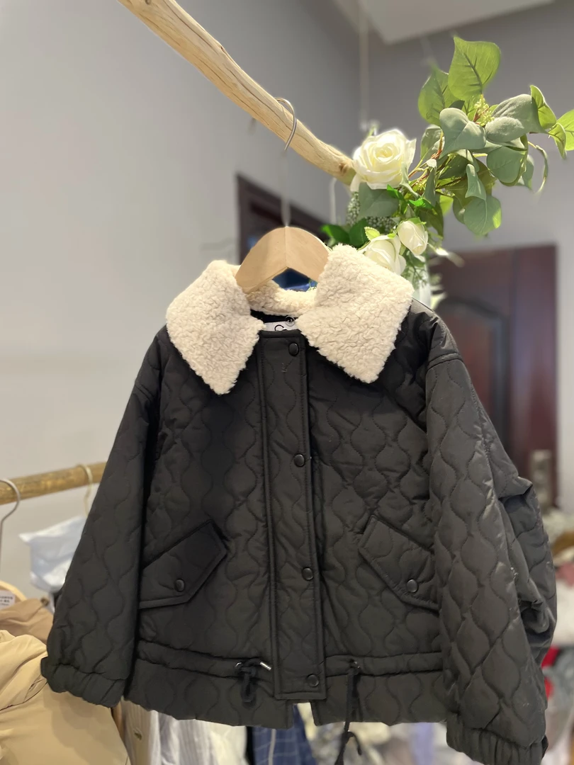 DDR0050毛毛领棉衣【120-160】（非质量不退换）