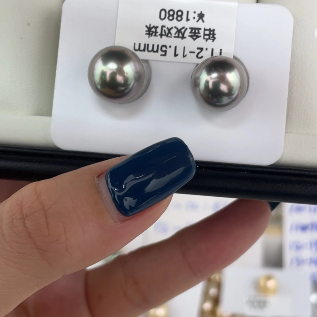 定制海水珍珠未镶嵌发饰海水大溪地