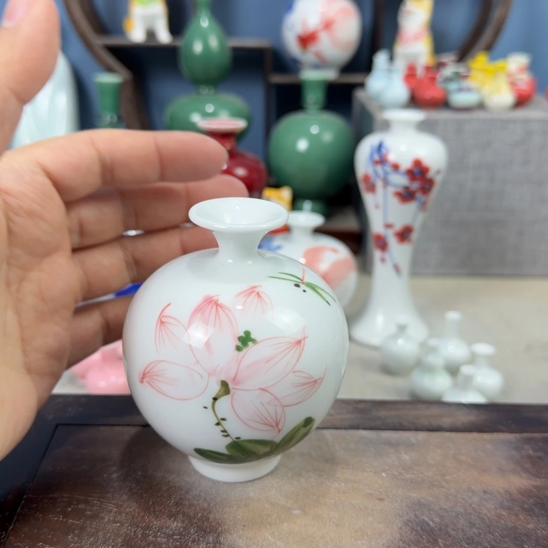 陶瓷手工小花器摆件