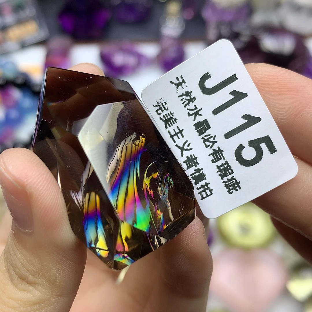水晶珠宝半成品未镶嵌吊坠