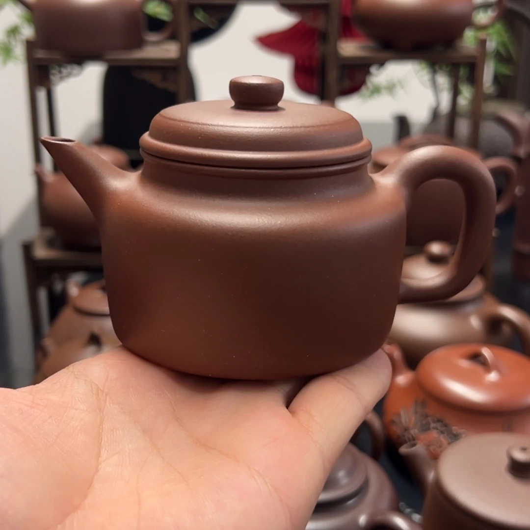 雲***機茶壶紫砂全手德钟底槽清200cc
