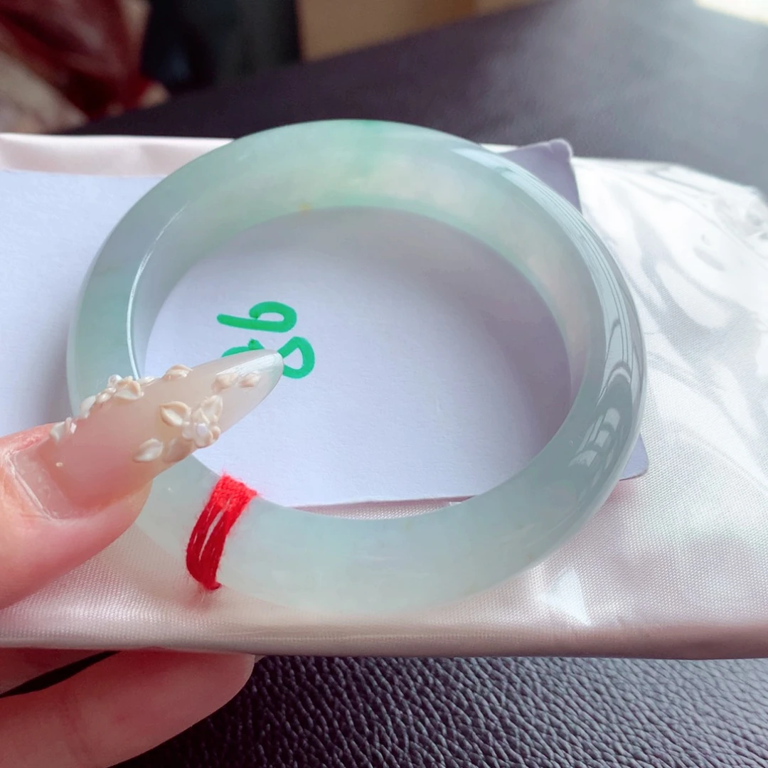 未镶嵌手镯翡翠天然缅甸翡翠A货手镯 86号