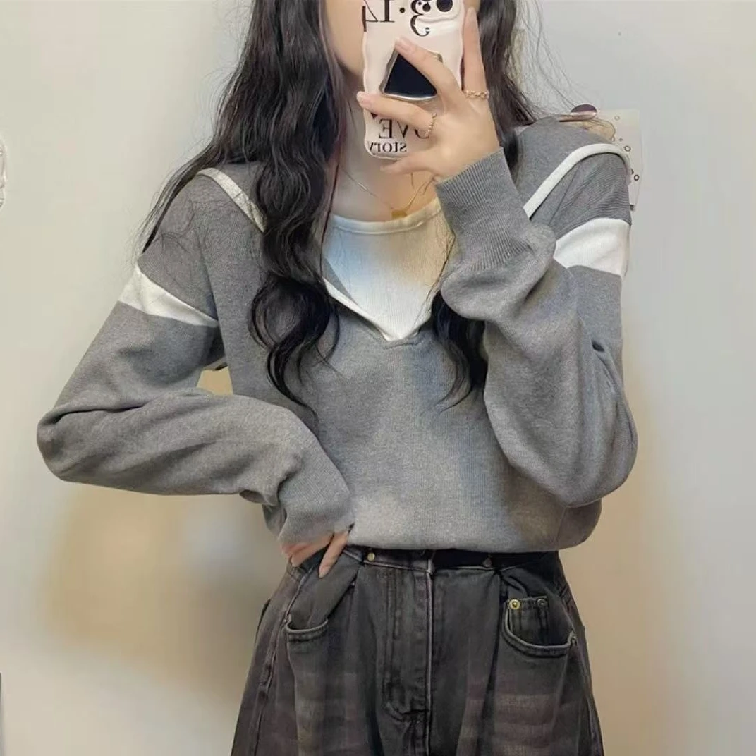 【400-600】2025年新款长袖针织衫女小个子百搭时尚洋气上衣