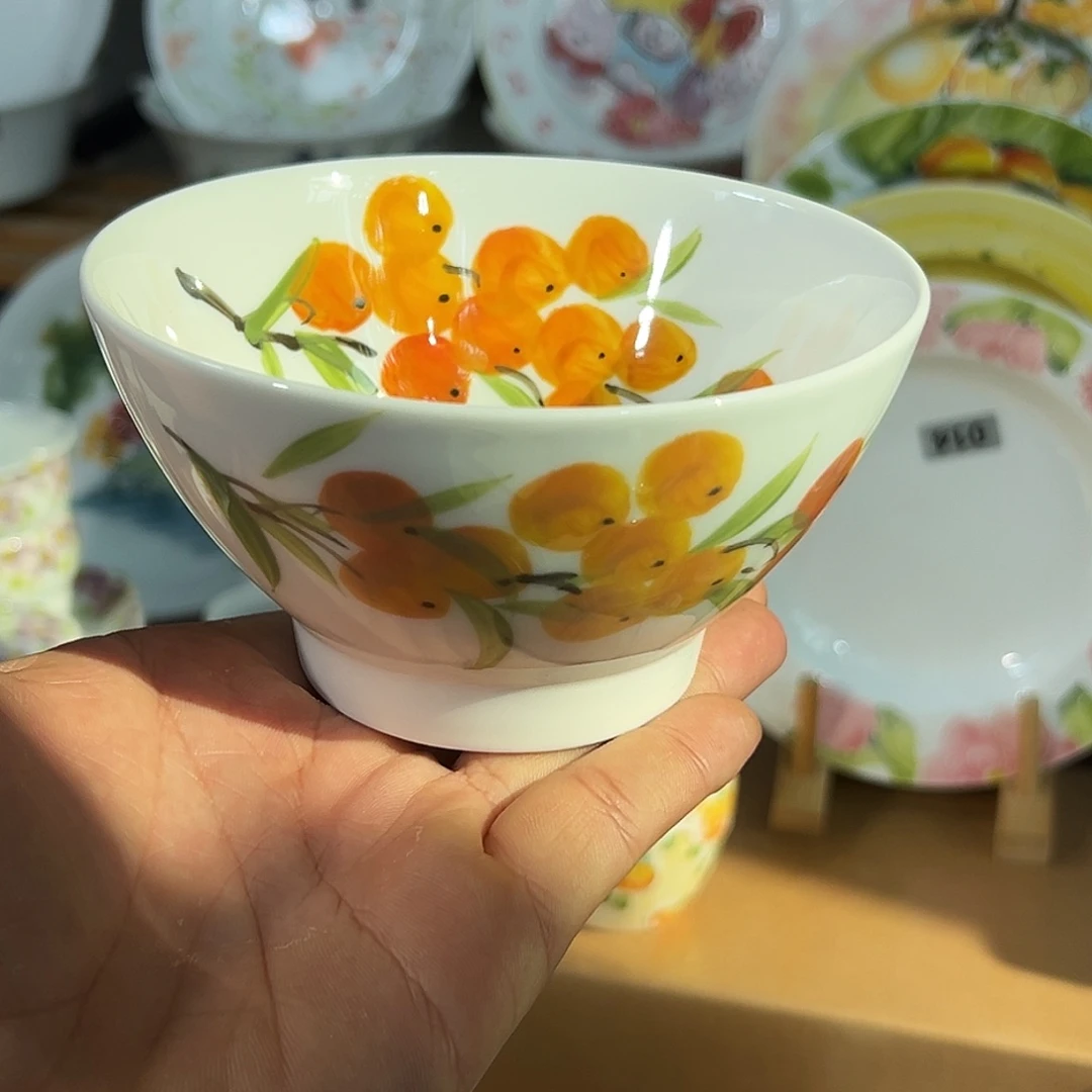陶瓷景德镇高温釉下陶瓷5寸碗