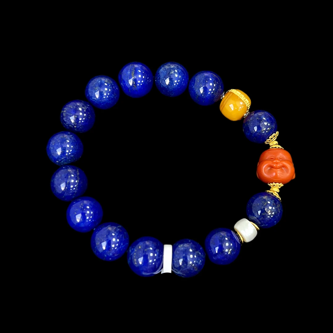 6211青金石18k手串 多样性发一