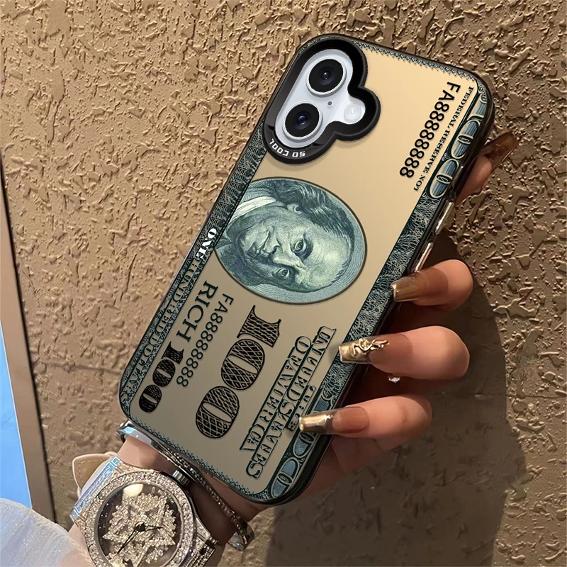适用于【苹果】16Max/16Plus美金钞票个性创意新款防摔手机壳