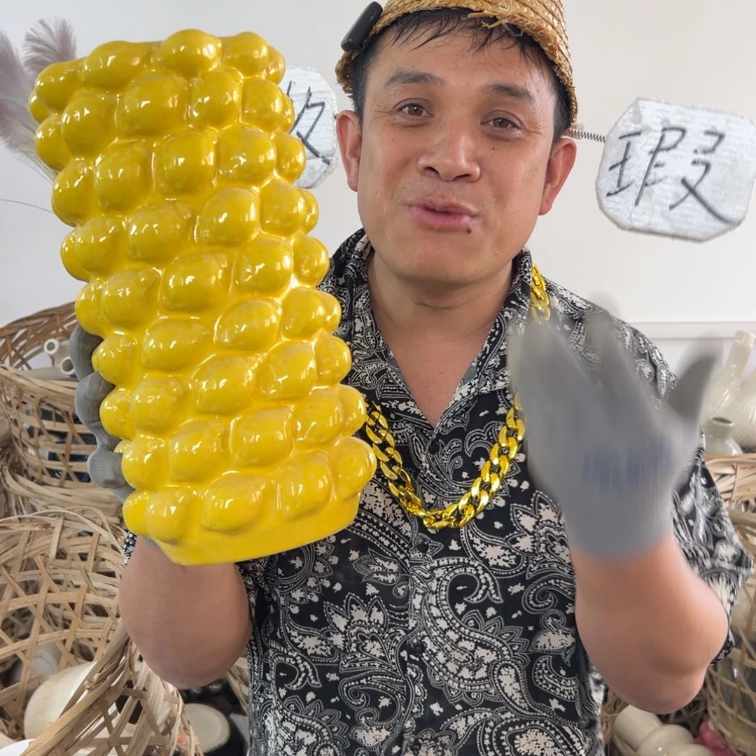 摆件13 号高中低温陶瓷工艺瓶（部分微瑕）