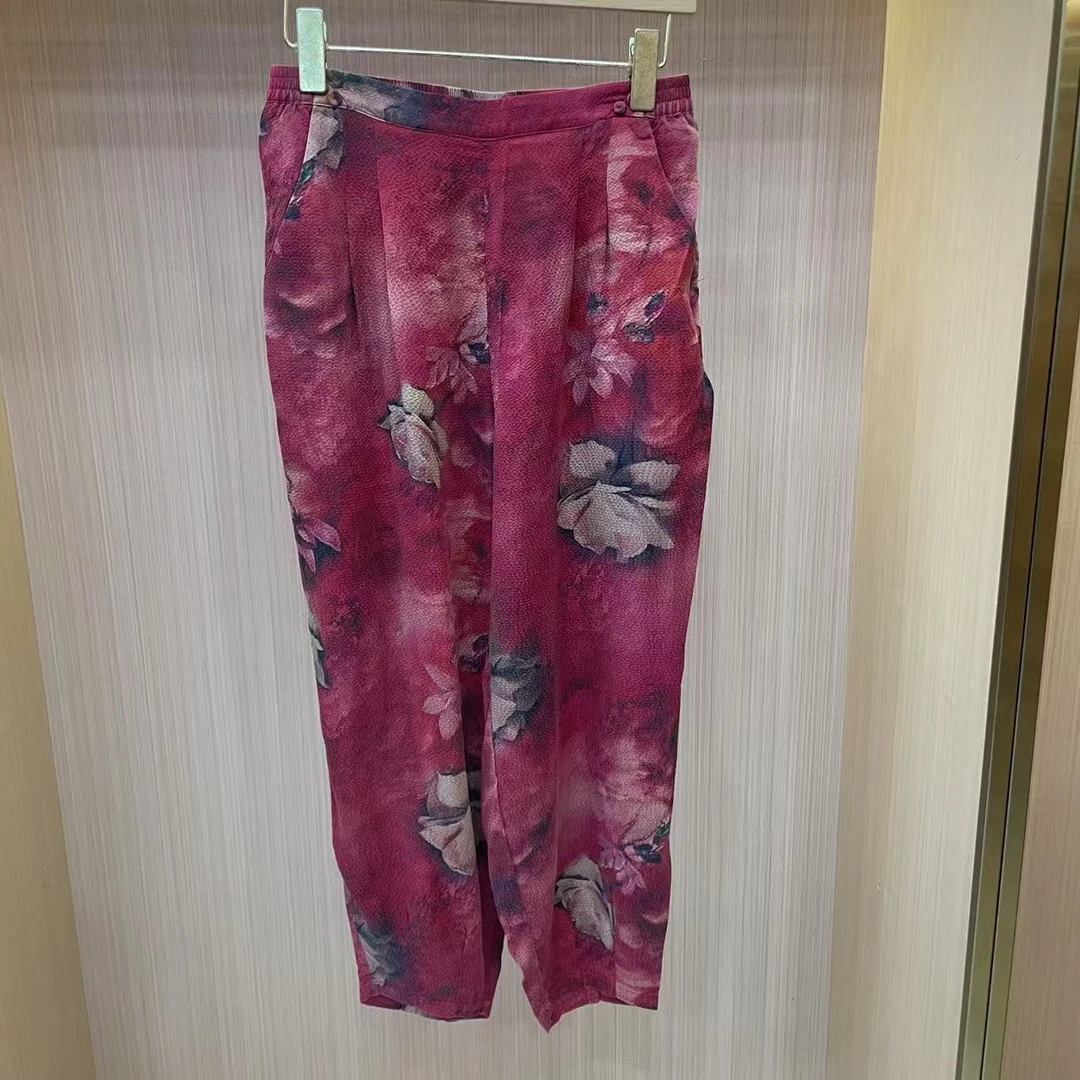 【LJWM】桑蚕丝休闲裤 20106