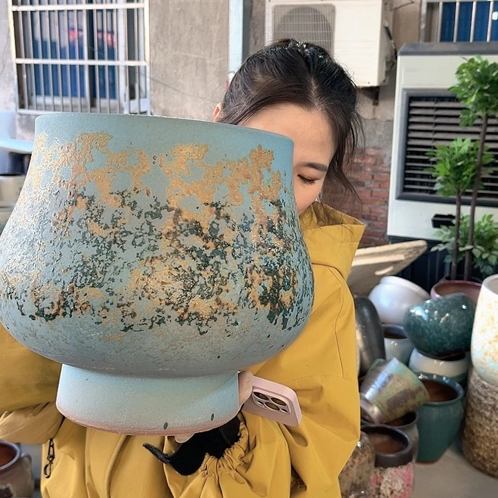 正品口22高25花盆……