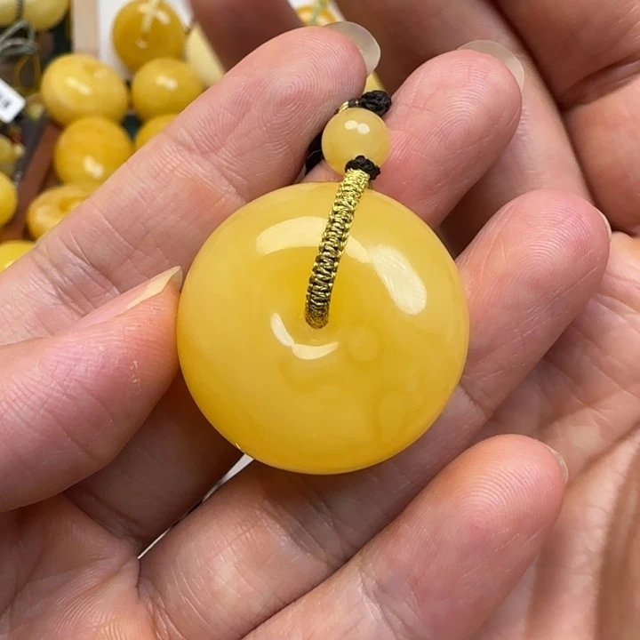 蜜蜡未镶嵌颈饰天然蜜蜡