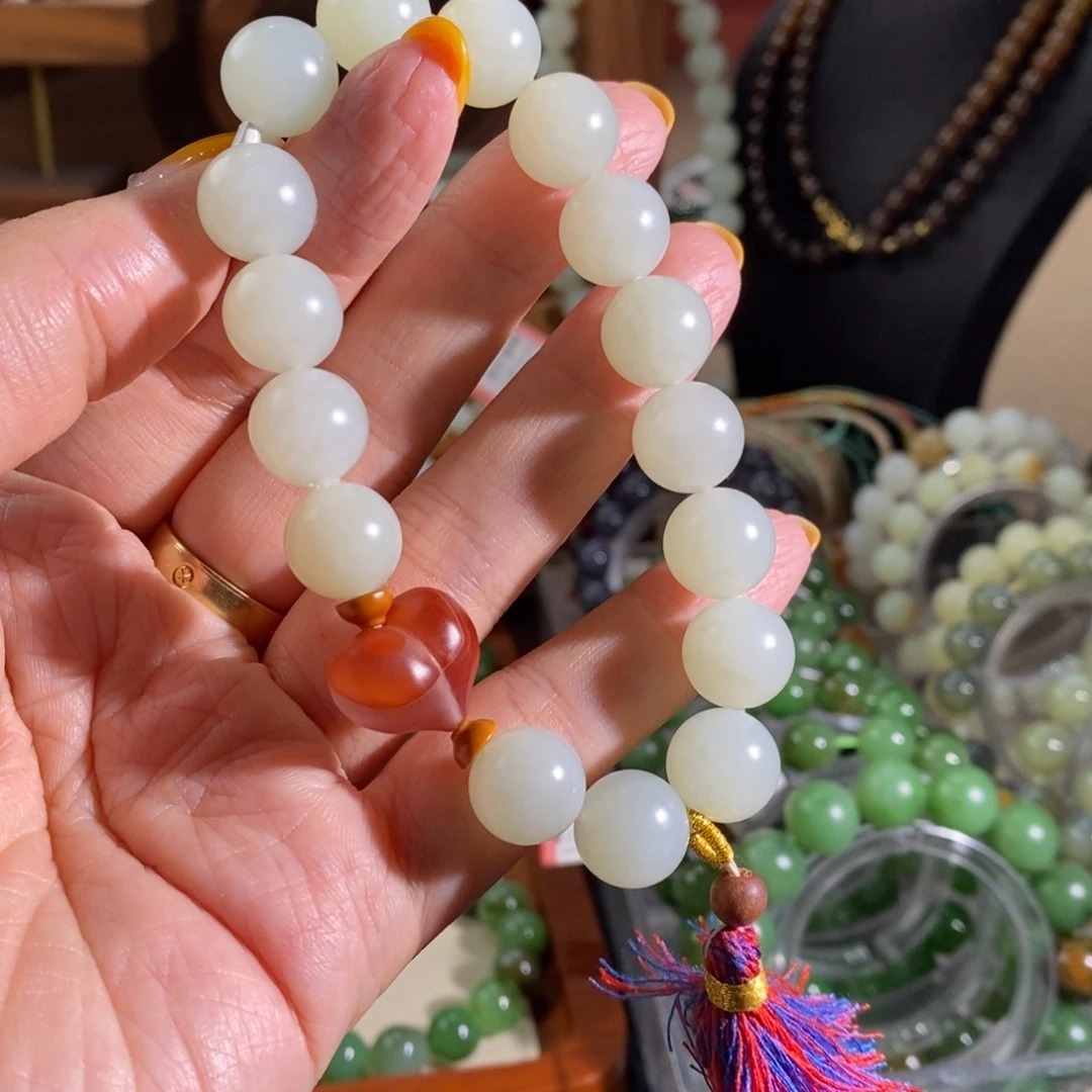 和田玉未镶嵌手链