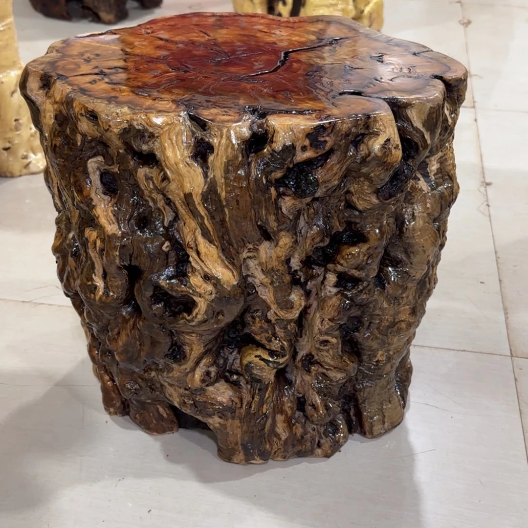 彭****龙纹鸡心枣木手工艺品