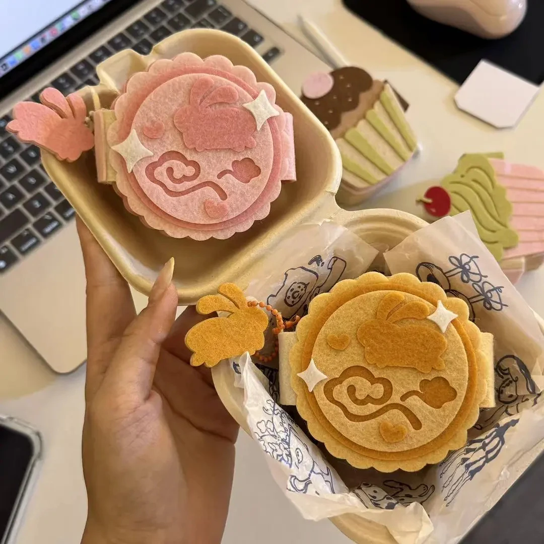 【曲奇】中秋节创意手工DIY不织布相册收集月饼卡册挂件纪念礼物