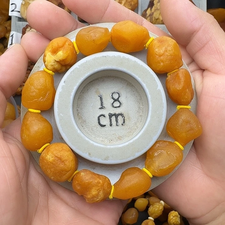 蜜蜡未镶嵌裸石天然蜜蜡手串