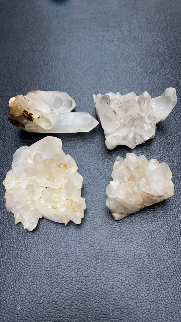 新店开业福利/天然马达加斯加原皮白水晶晶簇/消磁净化随机发一个