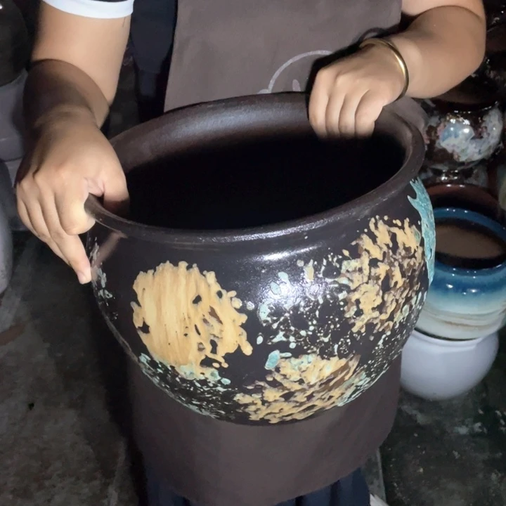 紫砂花盆口30高25正品正品