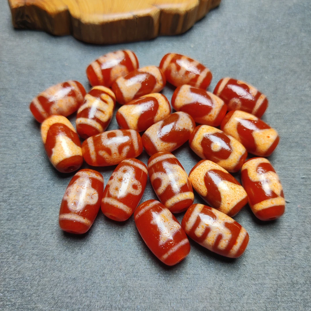 20*12红肉桶珠多样性发1个玛瑙首饰文玩珠宝藏式高端配饰