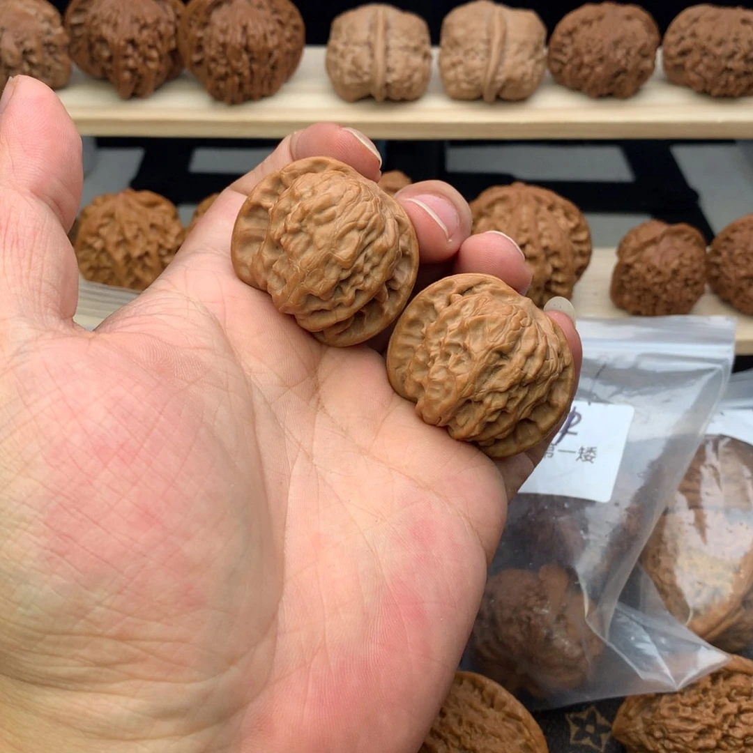 文玩核桃把件38.5尺全品无修野狼