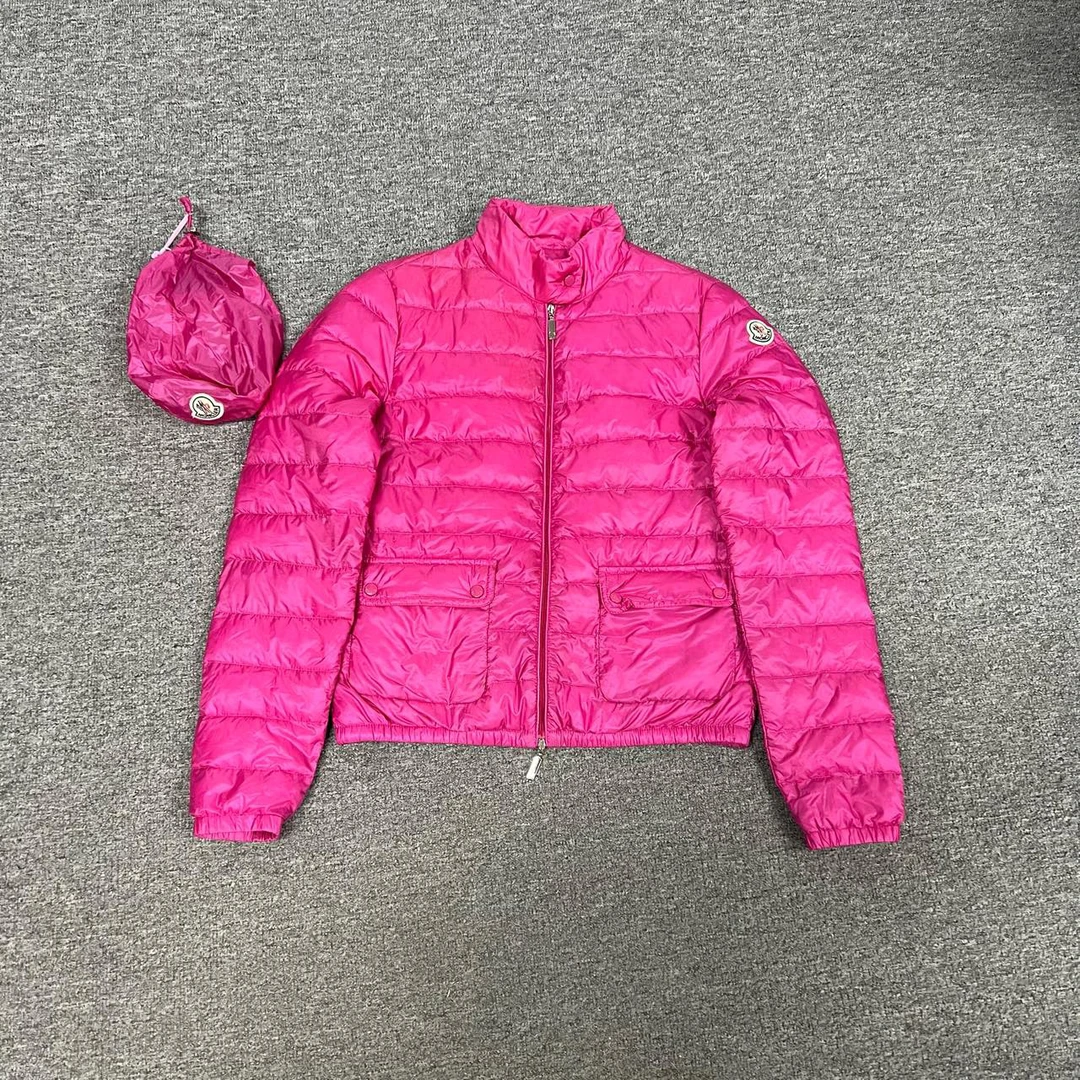 99新 MONCLER 蒙口 玫粉色 羽绒服 0码 LANS系列