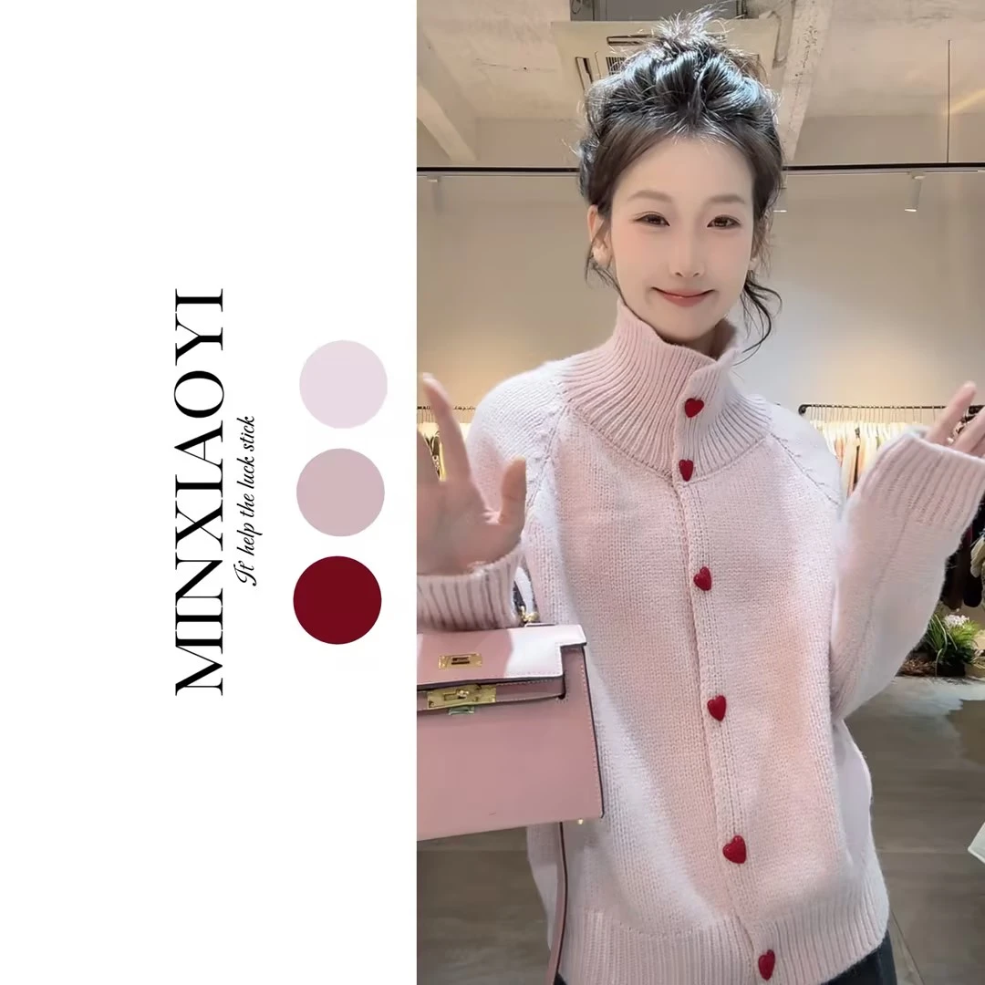 【闵笑一】心动尤尤&M568冬款设计款针织毛衫休闲上衣