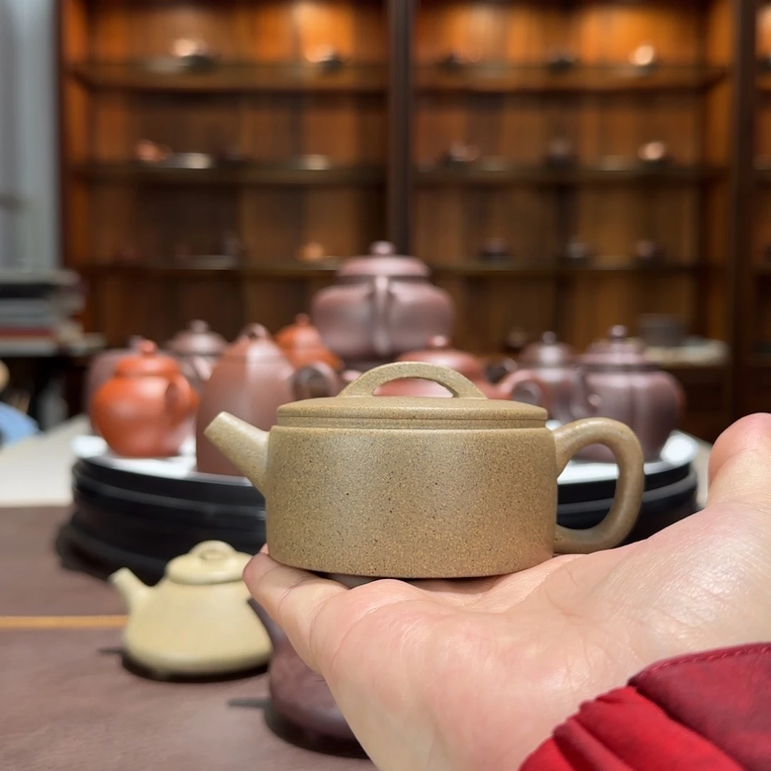 小***梁茶壶紫砂宝山青降坡汉瓦