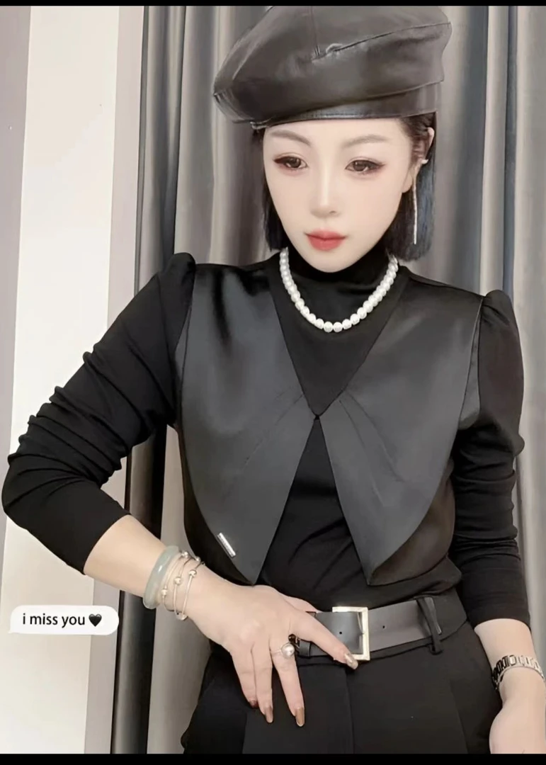 加绒高领女人味体恤