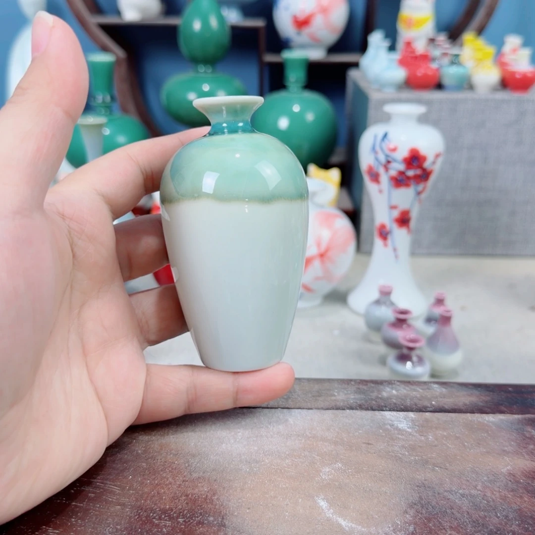 陶瓷手工小花器摆件