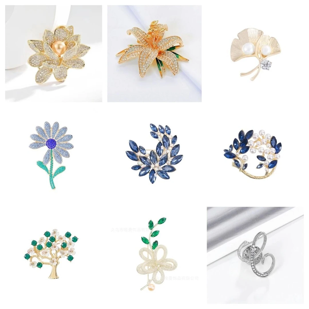 合金胸针 【胸针合集】小众高级感高档胸花配饰复古衣饰高端饰品