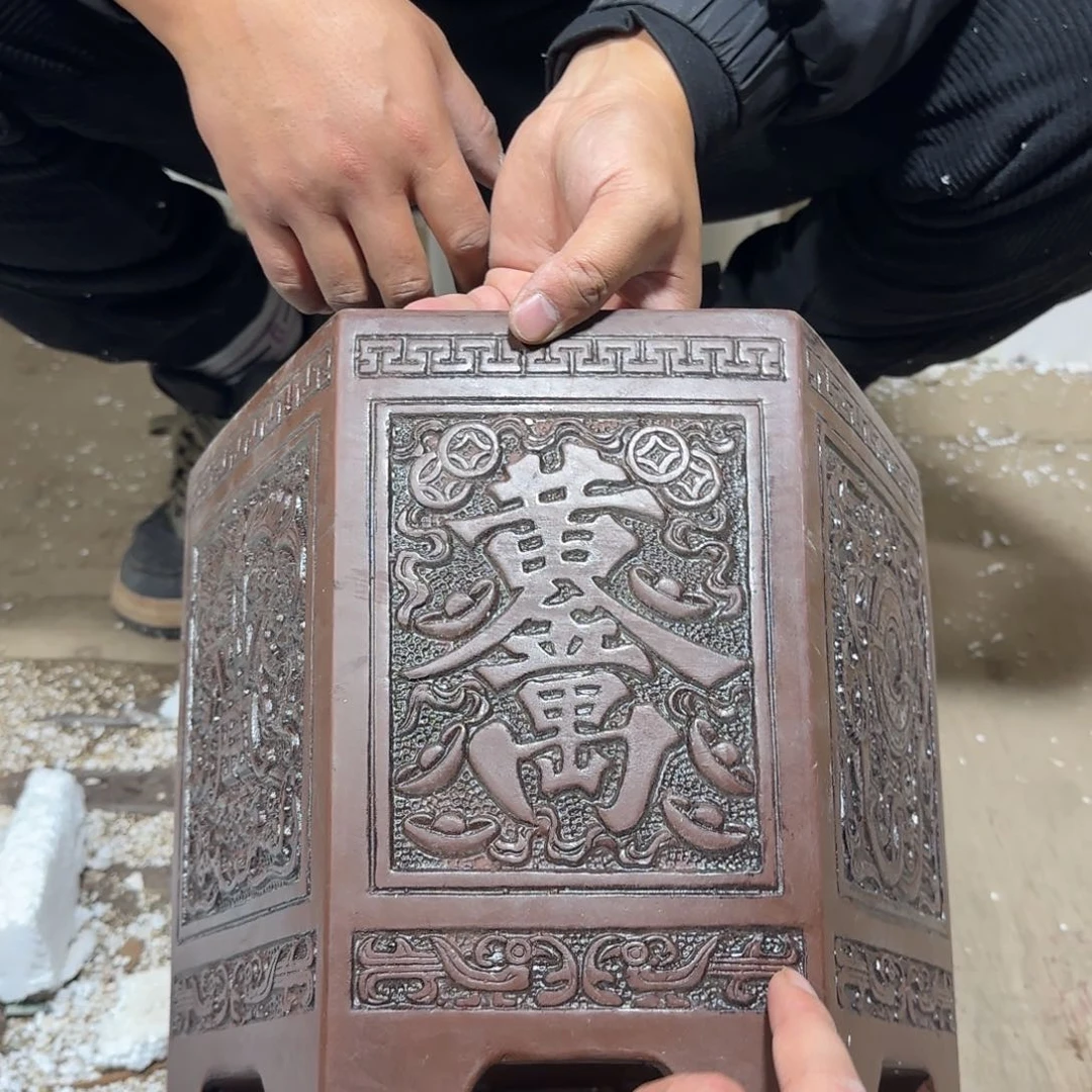 紫砂花盆口径31 28高度27