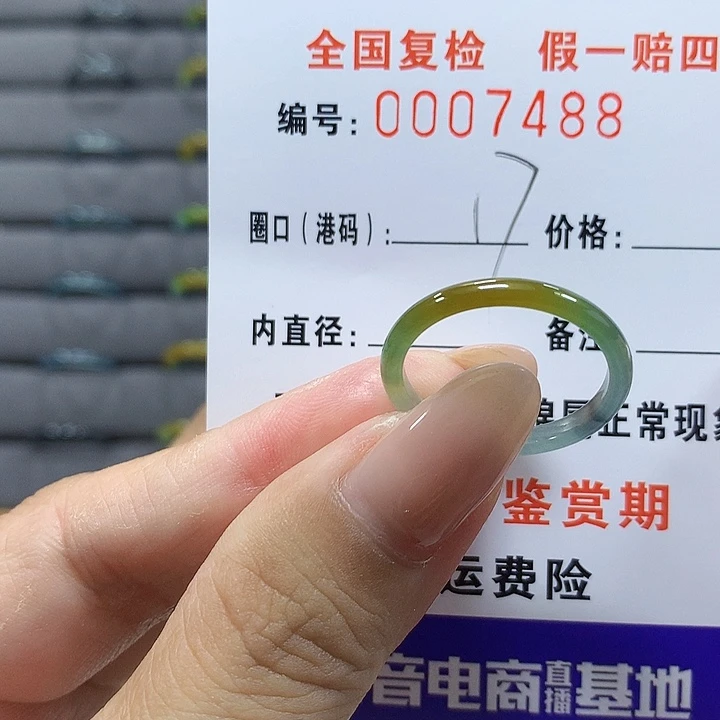 翡翠未镶嵌戒圈pgt7488