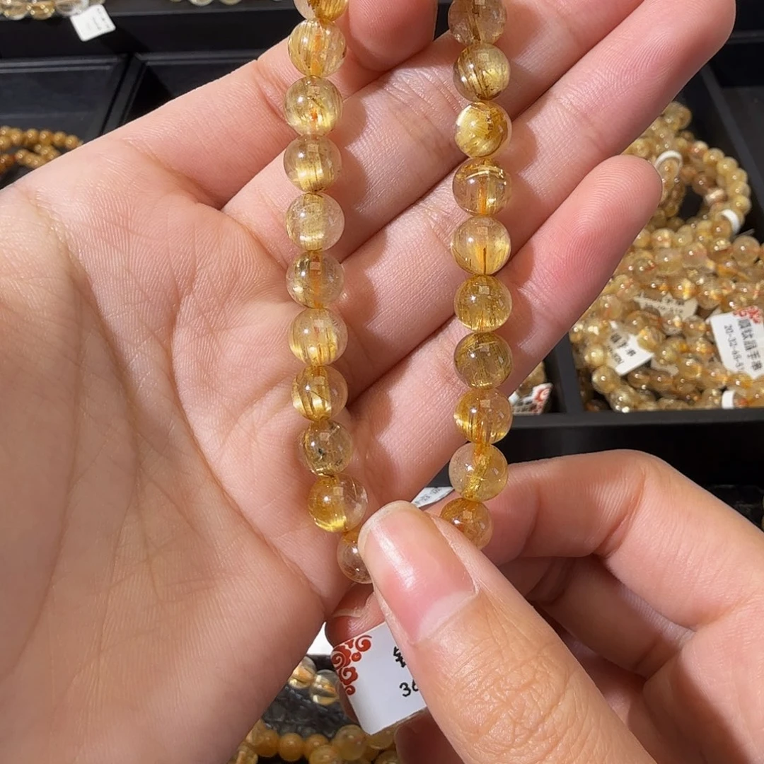 发晶手链未镶嵌天然钛晶