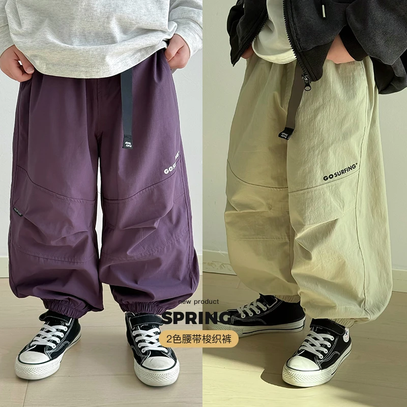 【裤子，100-140】ivan家童装2025中大童女童长裤潮 杨 DZ4522