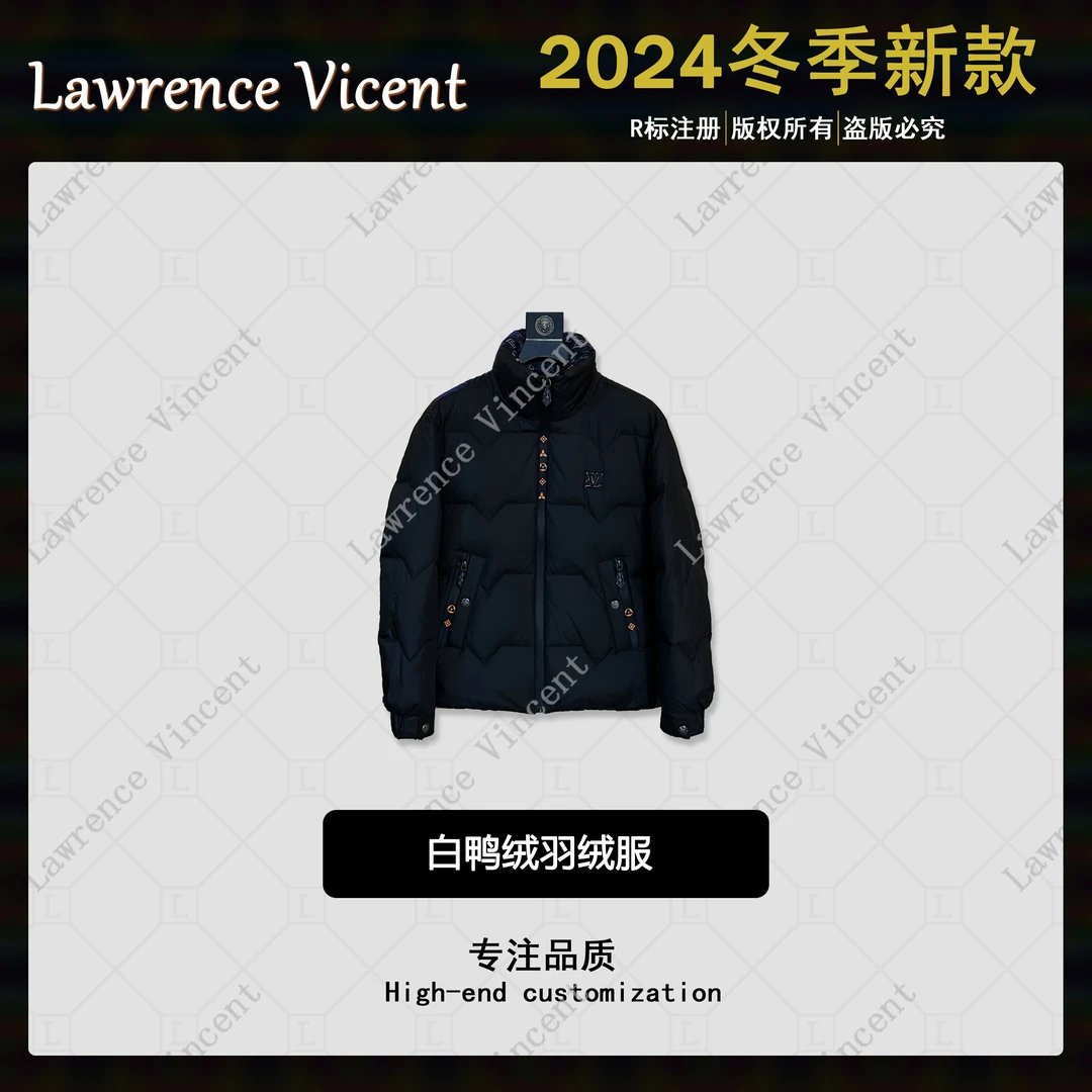 Lawrence Vincent 冬季新款白鸭绒羽绒服百搭潮流男女同款