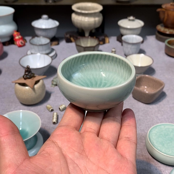龙泉青瓷手工粉青釉