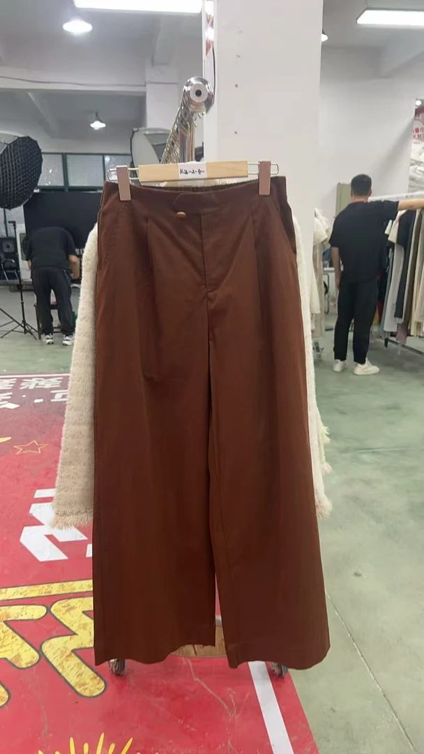 【王哥精选】高腰显瘦垂感休闲拖地裤KZ-2-5