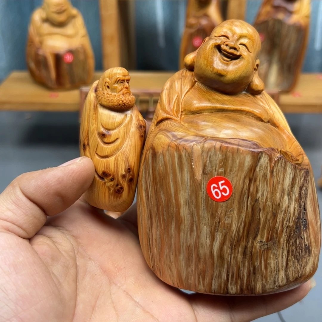 波***）木崖柏木摆件手把件