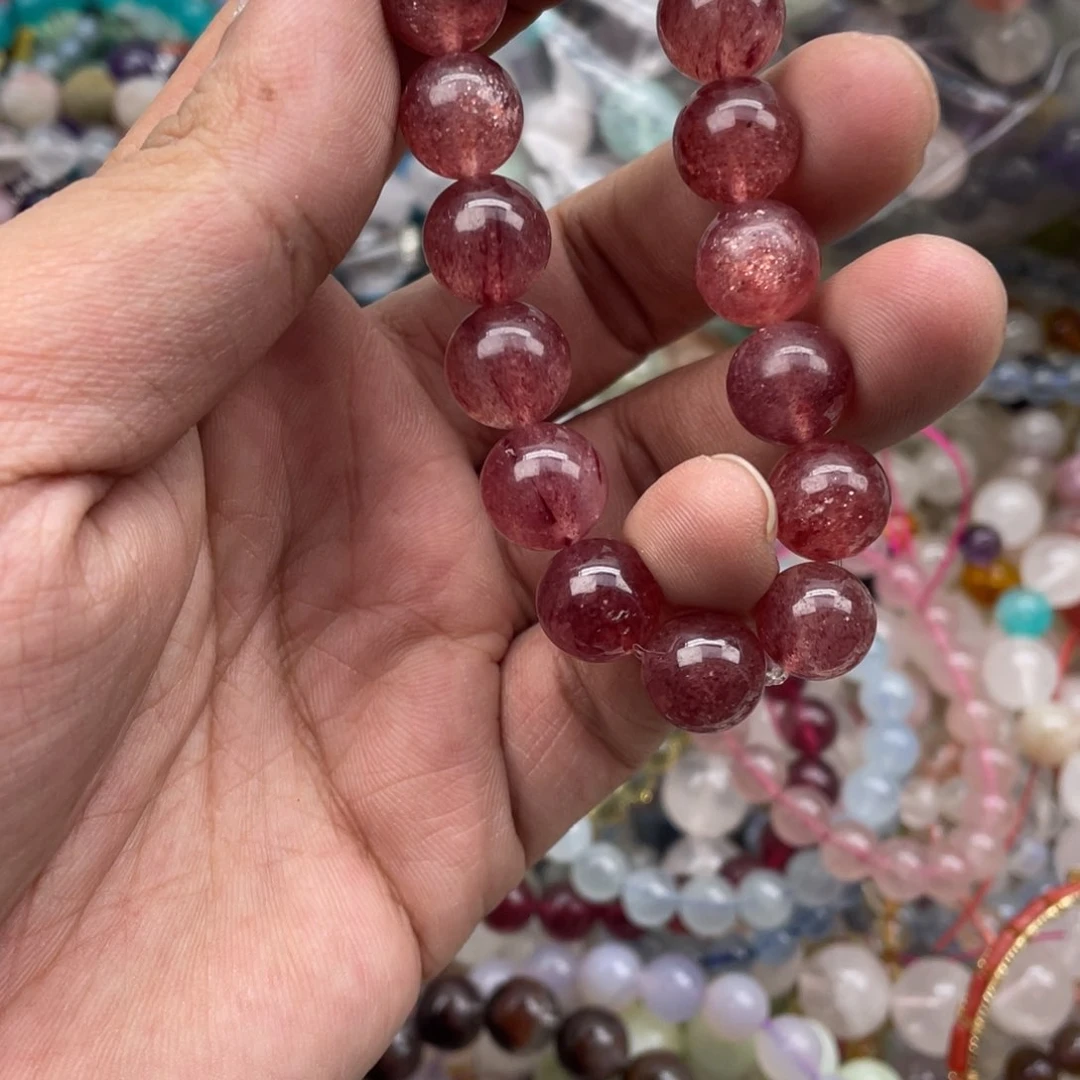 银S925镶嵌手链烟晶