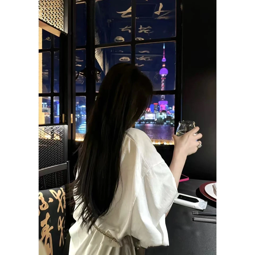 徐秋阳  超大一件 （大版型）春夏新款百搭舒适休闲短袖上衣11235