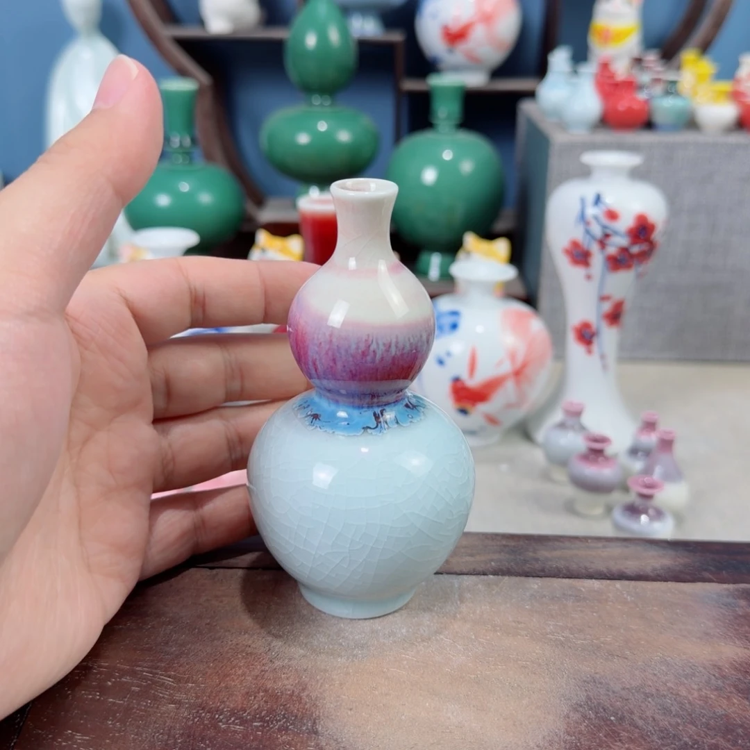 陶瓷手工小花器摆件