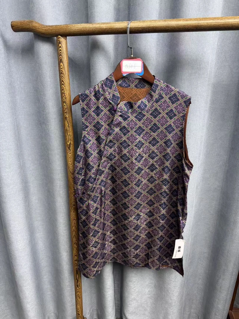 （瑕疵）新款时尚休闲香云纱奥黛上衣q646